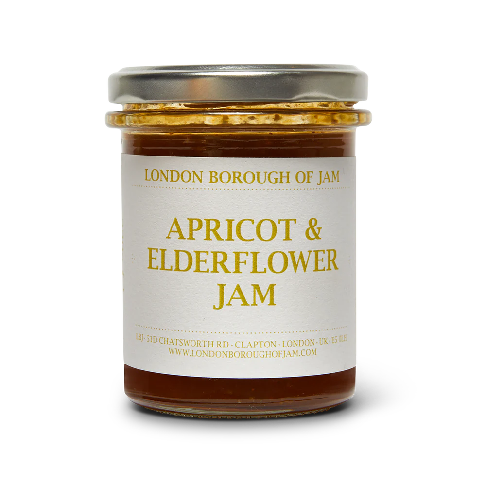 Apricot and Elderflower Jam, London Borough of Jam, 220g