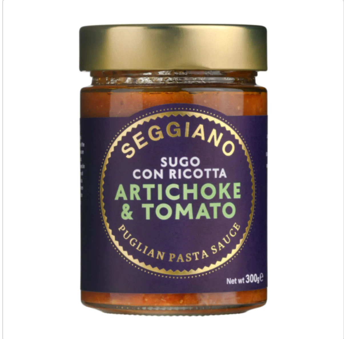 Artichoke & Ricotta Pasta Sauce, Seggiano, 300g