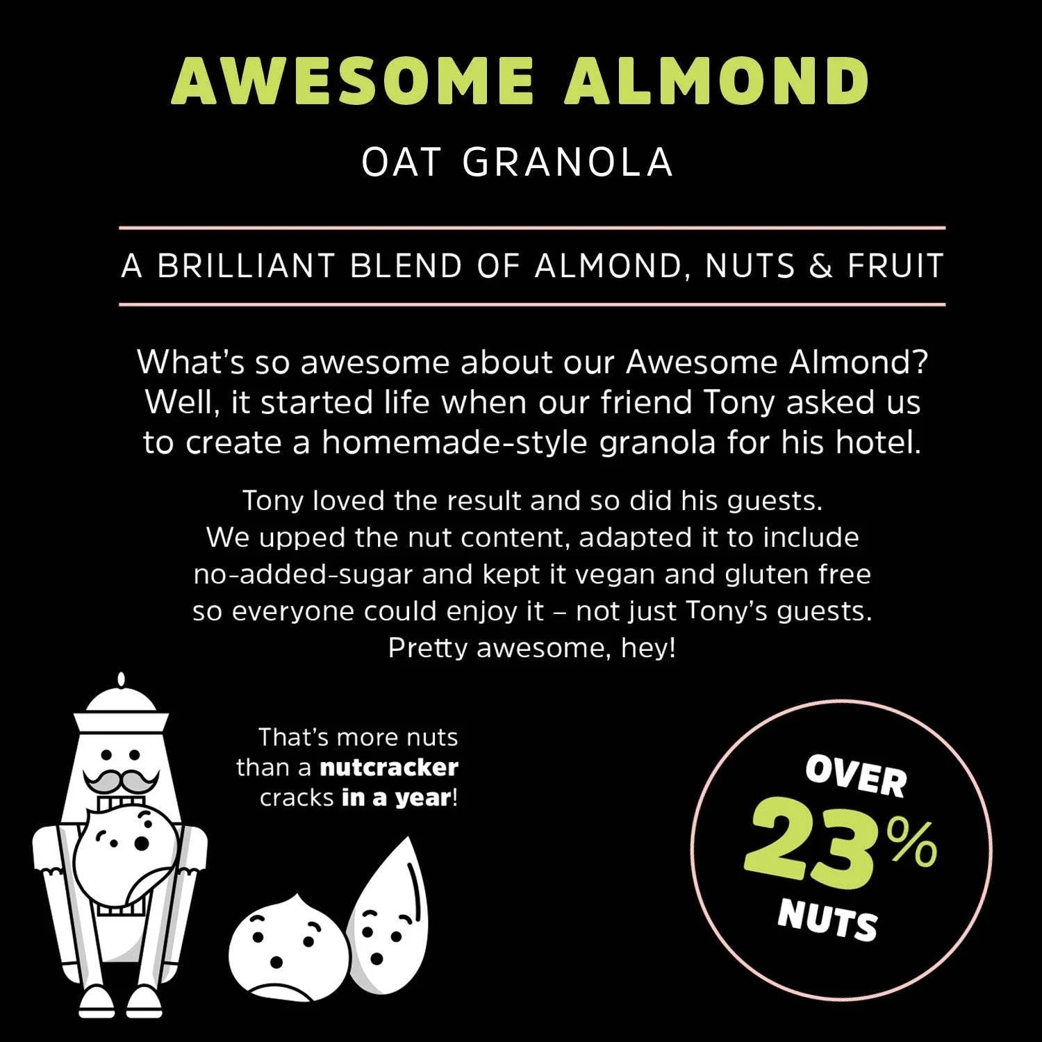 Awesome Almond Granola, Rollagranola, 400g - Image 7