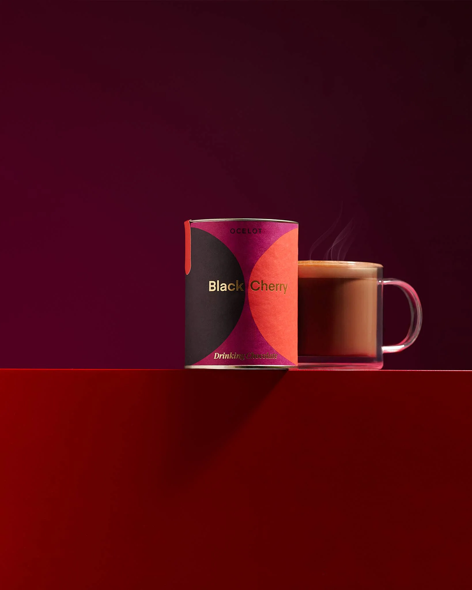 Black Cherry Drinking Chocolate, Ocelot, 200g - Image 3