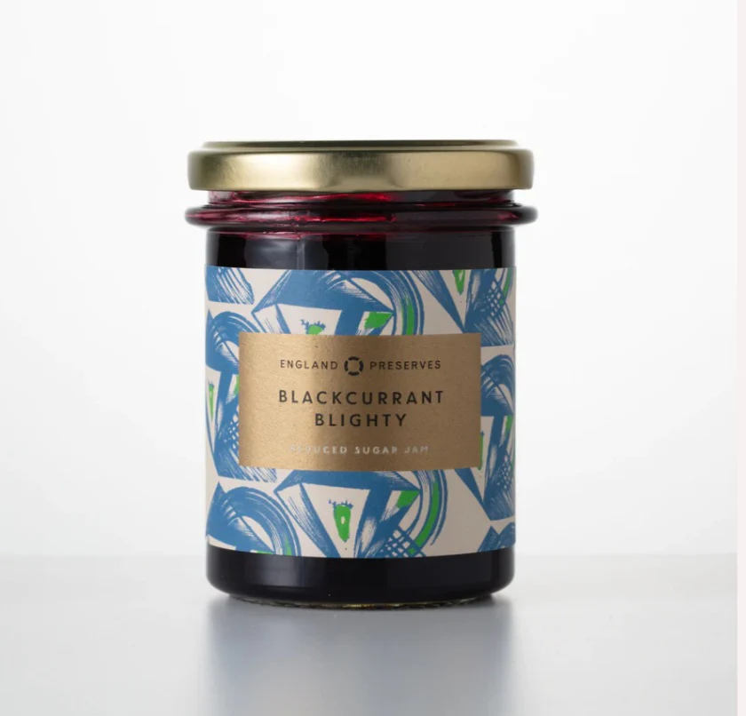 Blackcurrant Blighty Jam, England Preserves, 220g