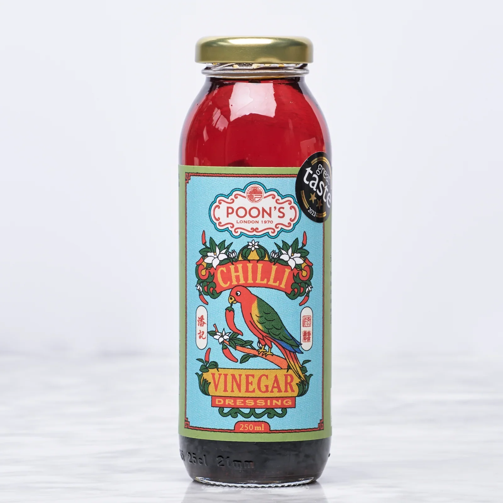 Chilli Vinegar Dressing, Poon’s London, 250ml