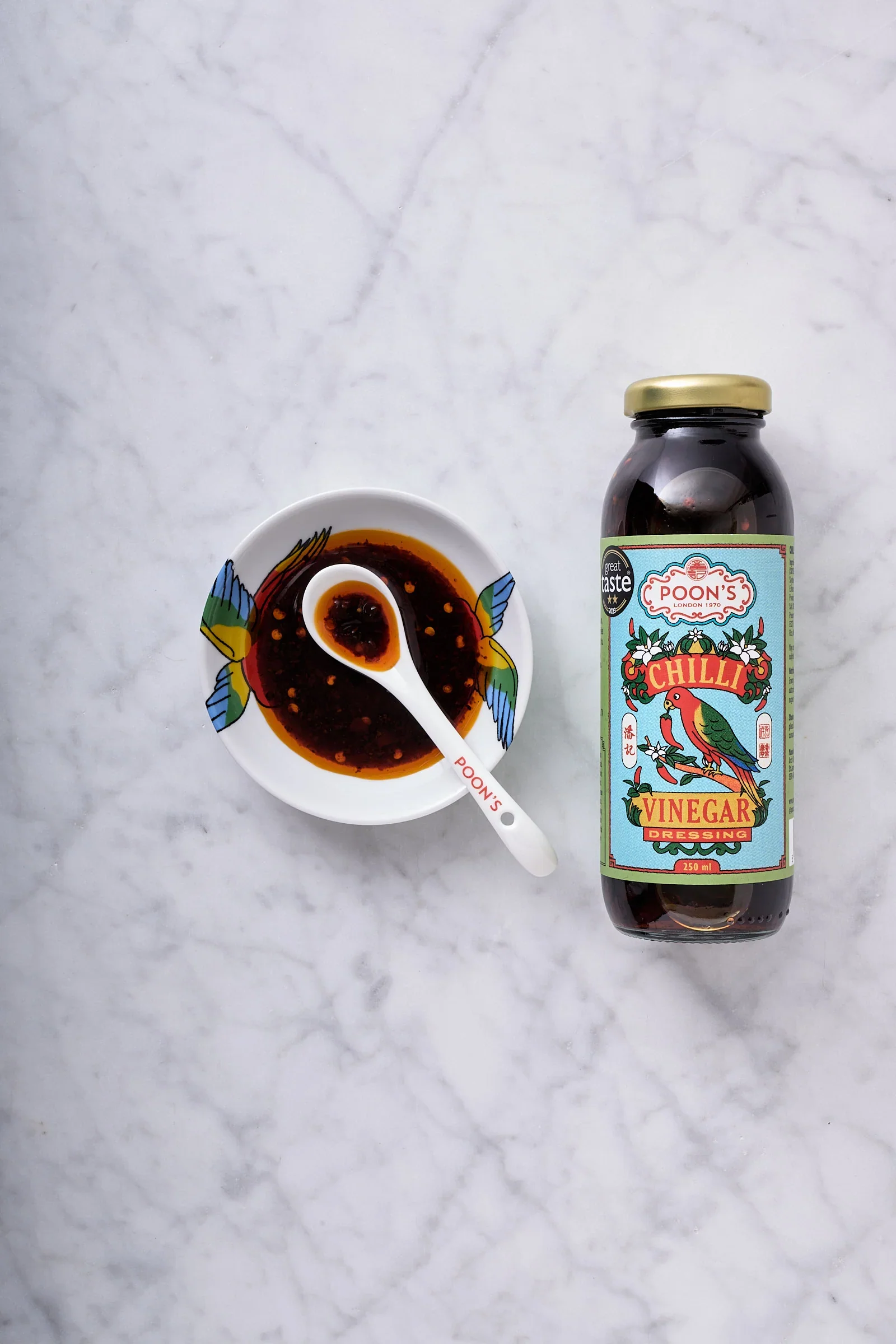 Chilli Vinegar Dressing, Poon’s London, 250ml - Image 2