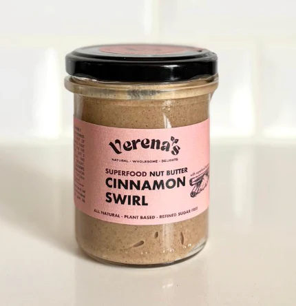 Cinnamon Swirl, Organic Nut Butter, Verena’s, 190g