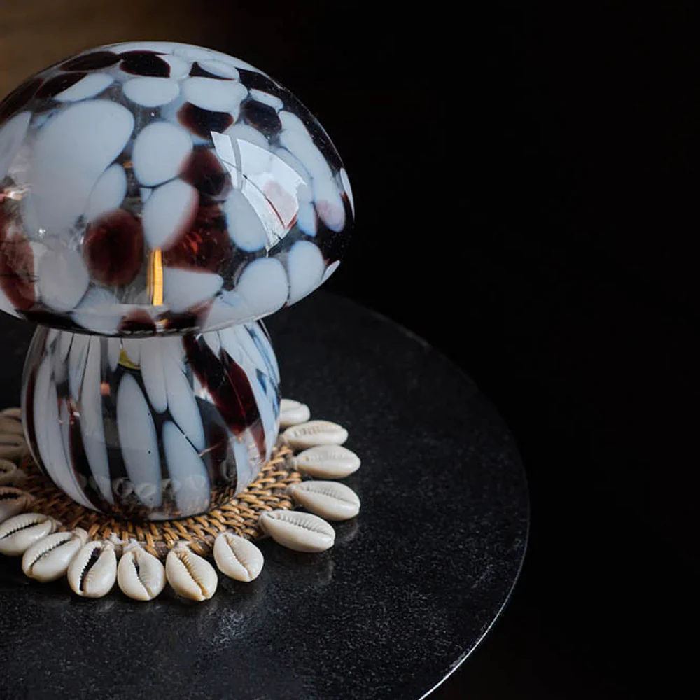 Mushroom Cordless LED Lamp, Noir, Abigail Ahern - Image 3