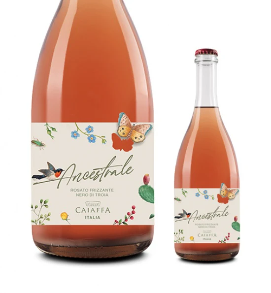 Nero di Troia Rosato Pét-Nat Ancestrale, Caiaffa - 0.75L, sparkling rose, 12% ABV, 2003