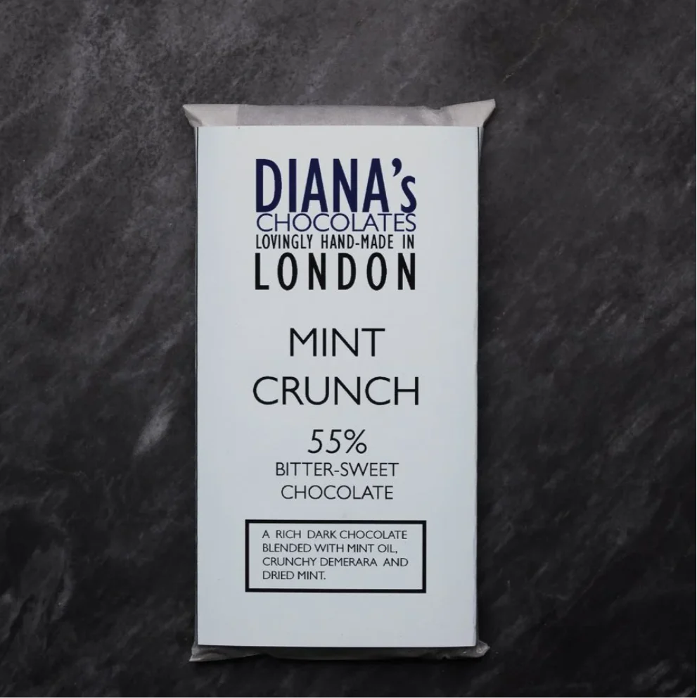 Mint Crunch, 55% Bitter Sweet Chocolate,Diana’s, 90g