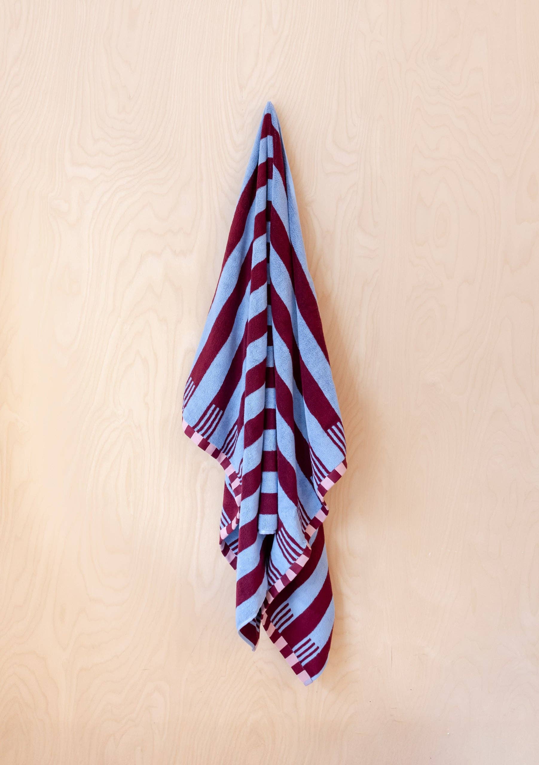 Blue Stripe Terry Cotton Towels, TBCo - Image 2