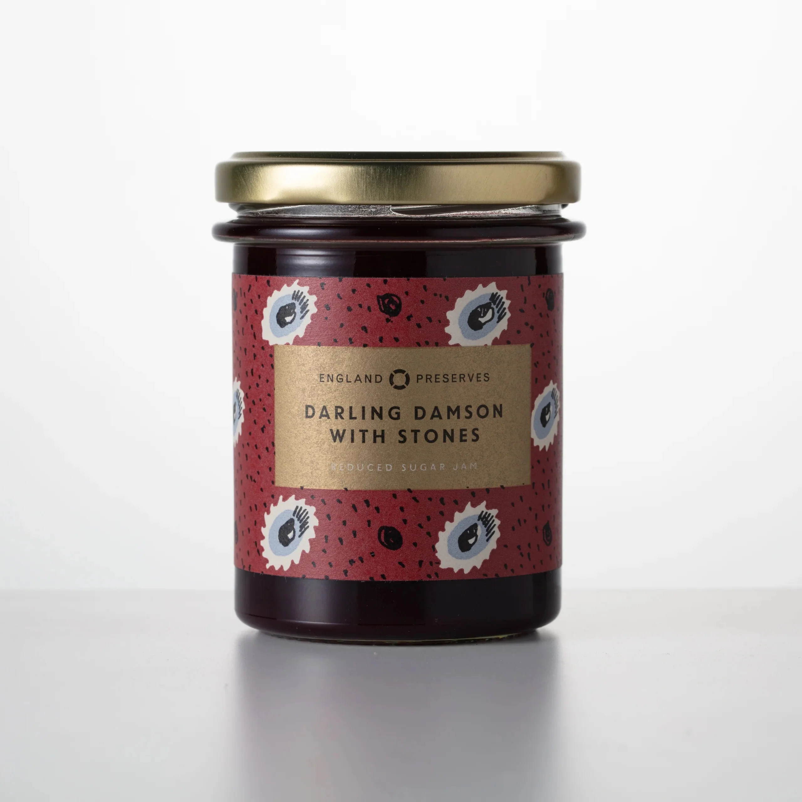 Darling Damson Jam With Stones, England Preserves 200g