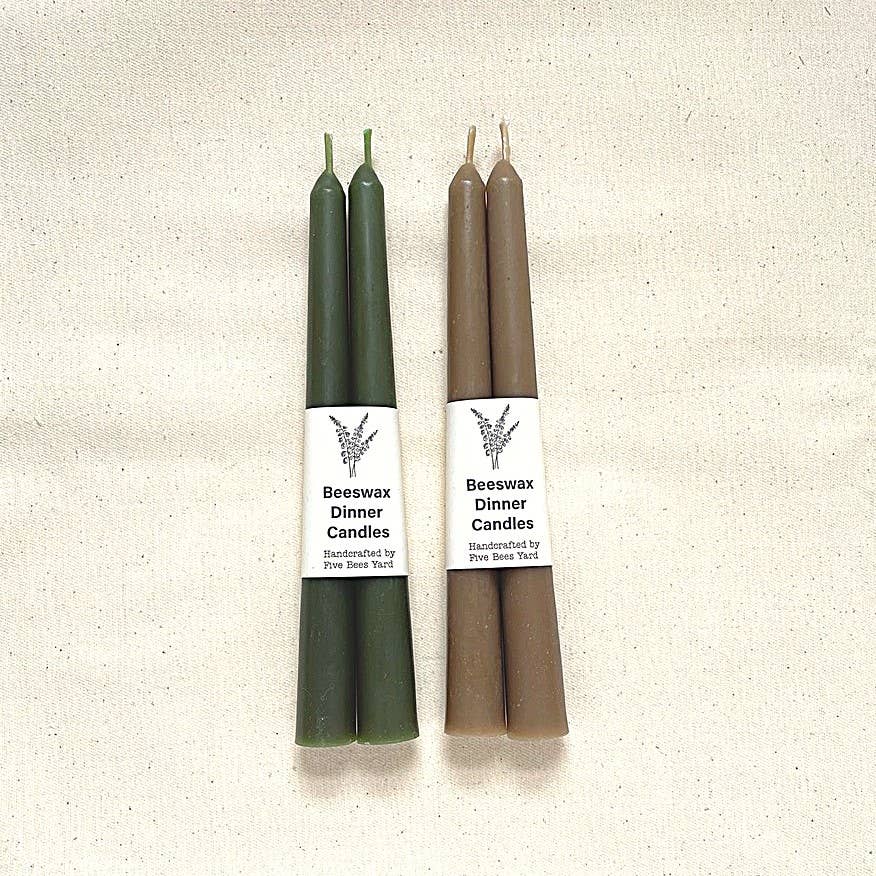 Eco & Sustainable Tapered Dinner Candles, Five Bees Yard - Image 10