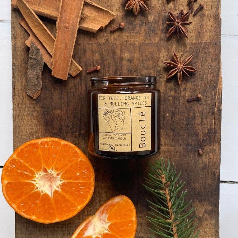 Fir Tree, Orange Oil & Mulling Spices Winter Candle