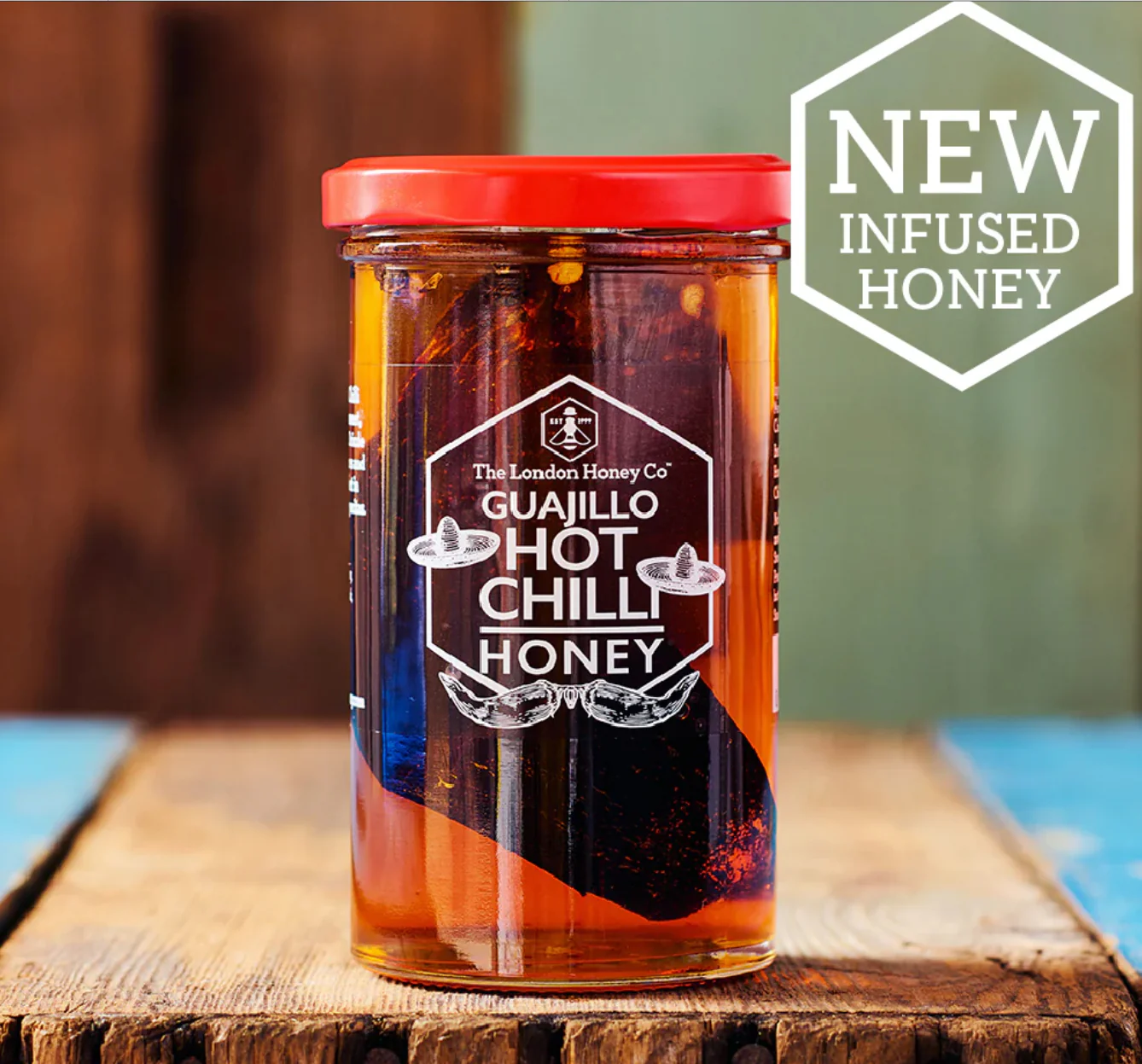 Guajillo Hot Chilli Honey, The London Honey Co, 350g