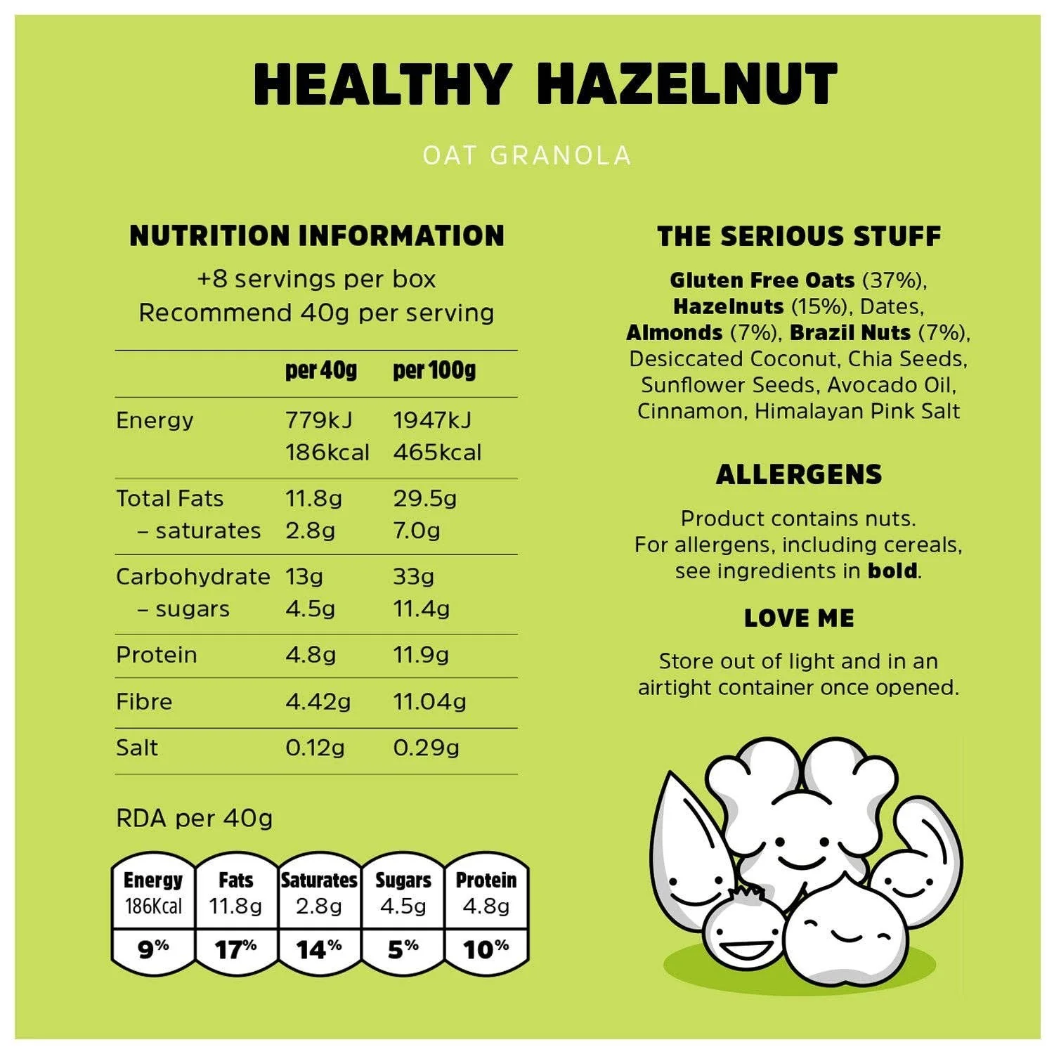 Healthy Hazelnut Granola, Rollagranola, 400g - Image 7