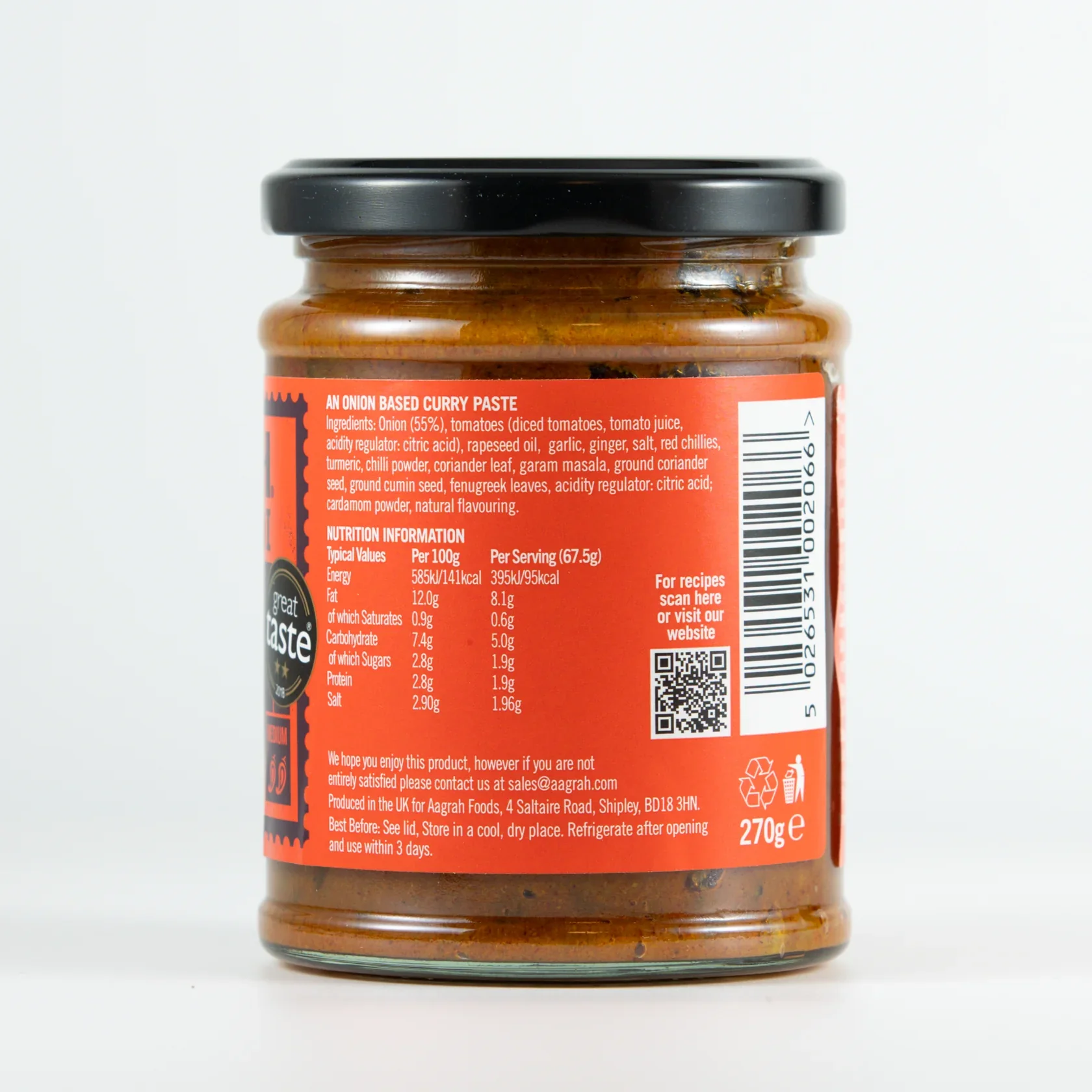 Hydrabadi Tarka Sauce, Aagrah 270g - Image 2