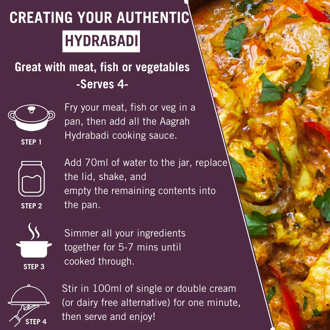 Hydrabadi Tarka Sauce, Aagrah 270g - Image 4