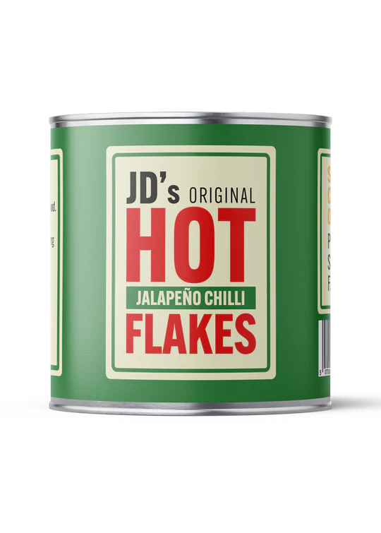 JD's Hot Jalapeño Chilli Flakes - 35g Tin