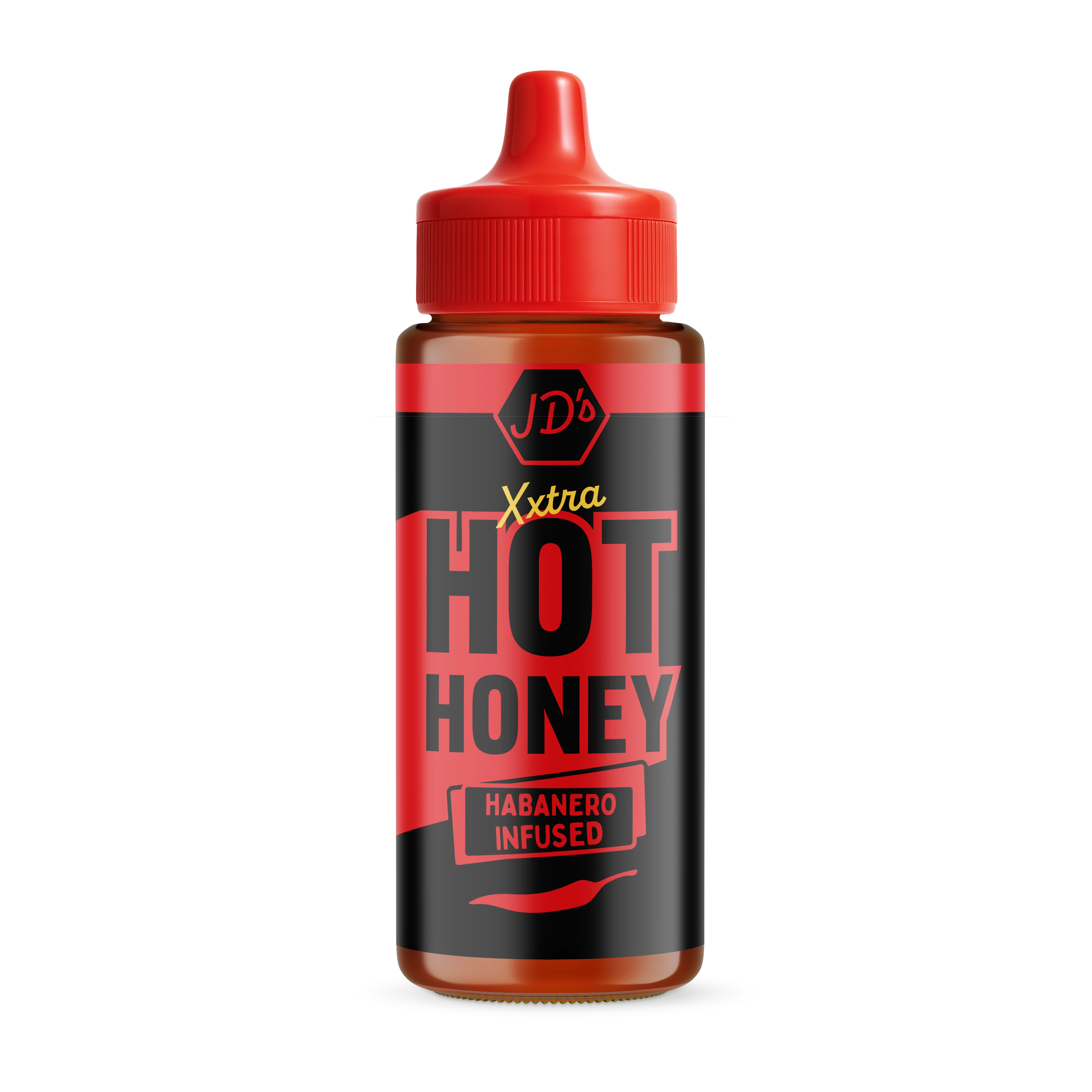 XXTRA Hot Honey, Habanero, JD’s, 260g
