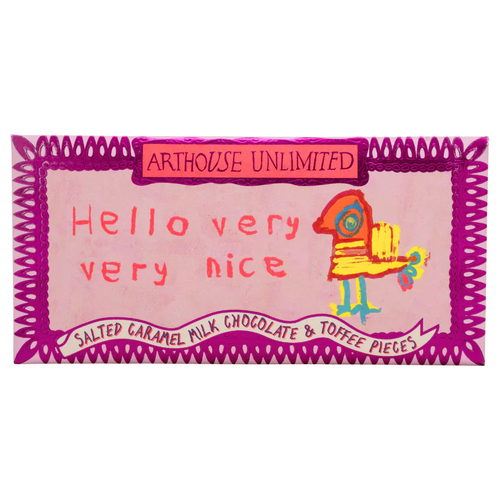 Joy Sized: Hello, Very Very Nice, Salted Caramel Milk Chocolate & Toffee Pieces, Arthouse, 25g