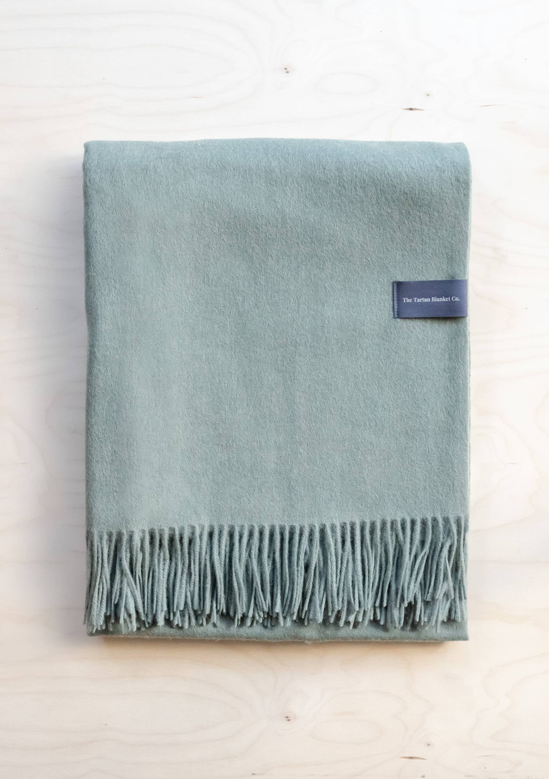 Sage Melange Lambswool Blanket, TBCo - Image 3