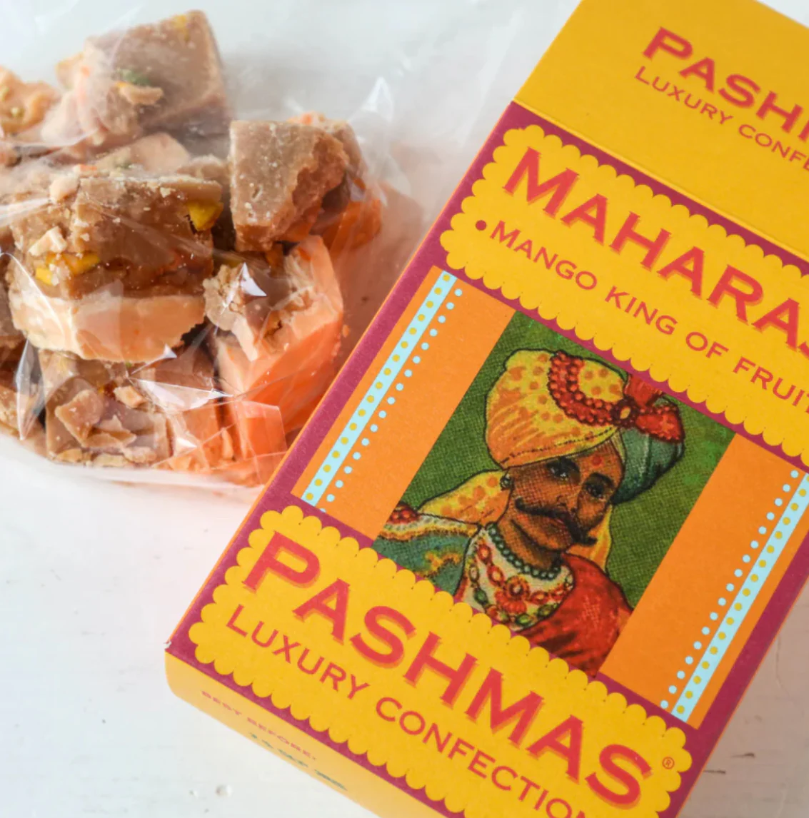 Maharaja - King of Fruits, PASHMAS Luxury Indian Confections, Sunshine, 150g