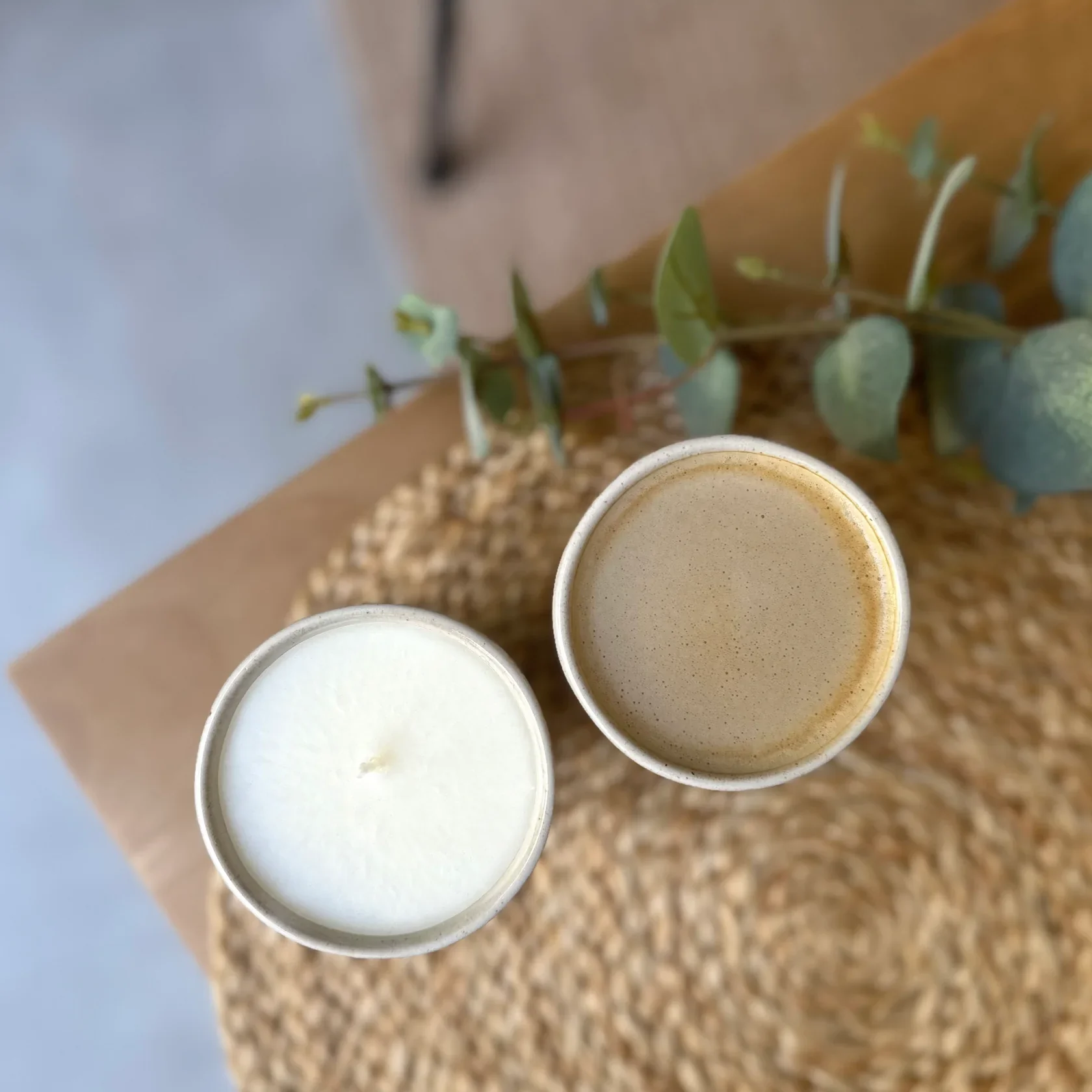 Mediterranean Fig+ Olive, Ivory Coffee Cup Candle, Pru. - Image 2