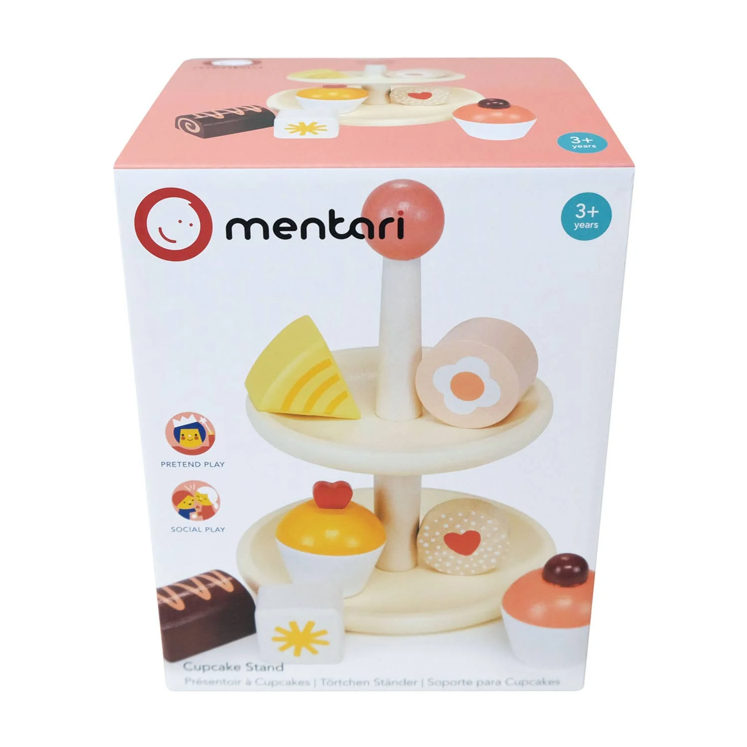 Cupcake Stand, Wooden Children’s Toys, Mentari - Image 5