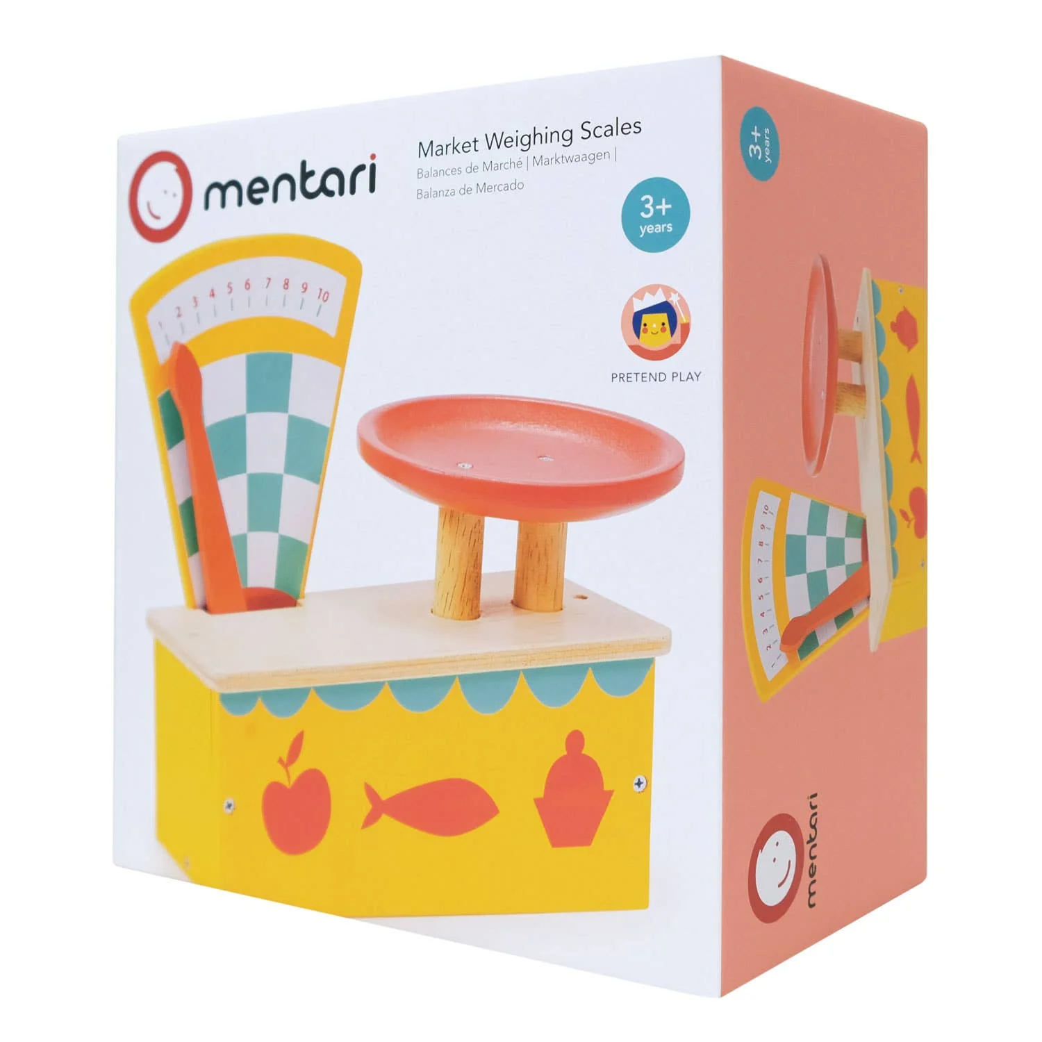 Market Weighing Scales, Wooden Children’s Toys, Mentari - Image 3