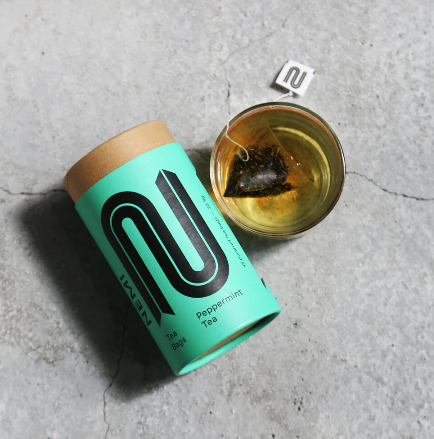 Organic Peppermint, Tea Bags, NEMI, 22.5g