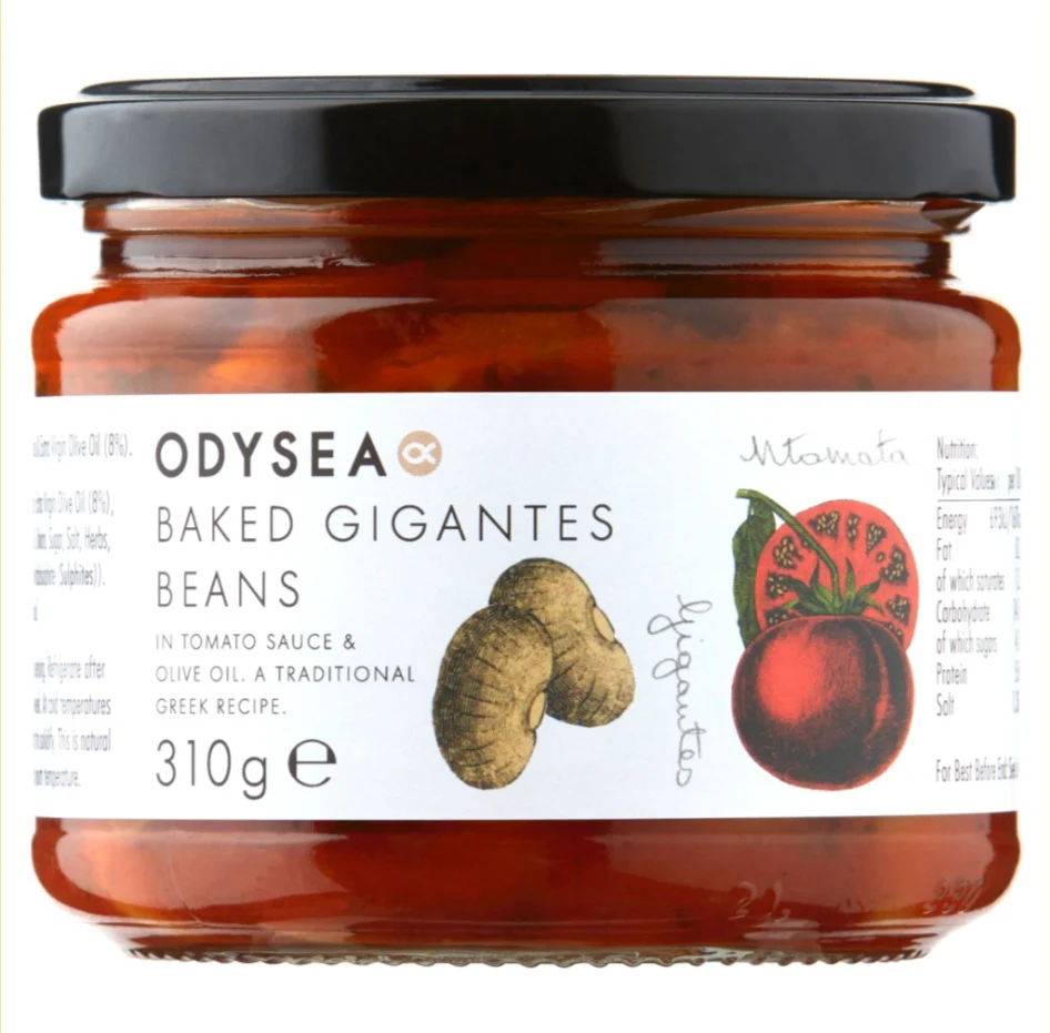 Baked Gigantes Beans, Odysea, 310g