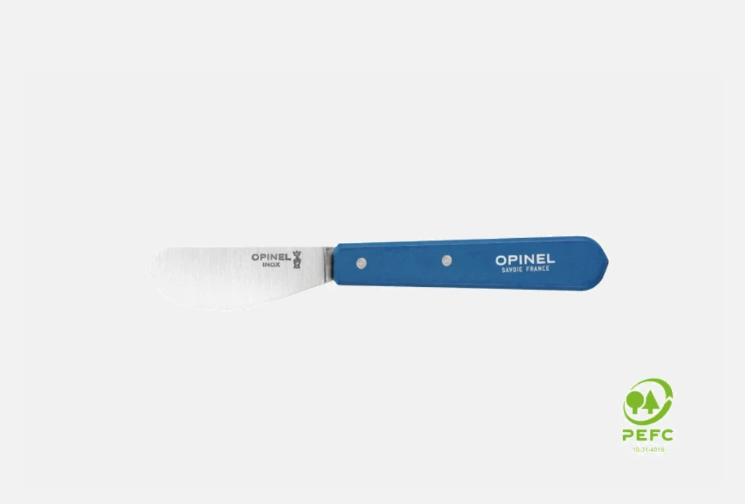 Opinel No. 117, Tartineur Spreading Knife, Blue handle - Image 2