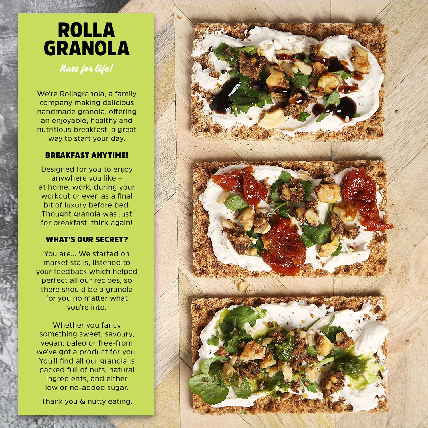 Organic & Nutty Granola, Rollagranola, 400g - Image 2
