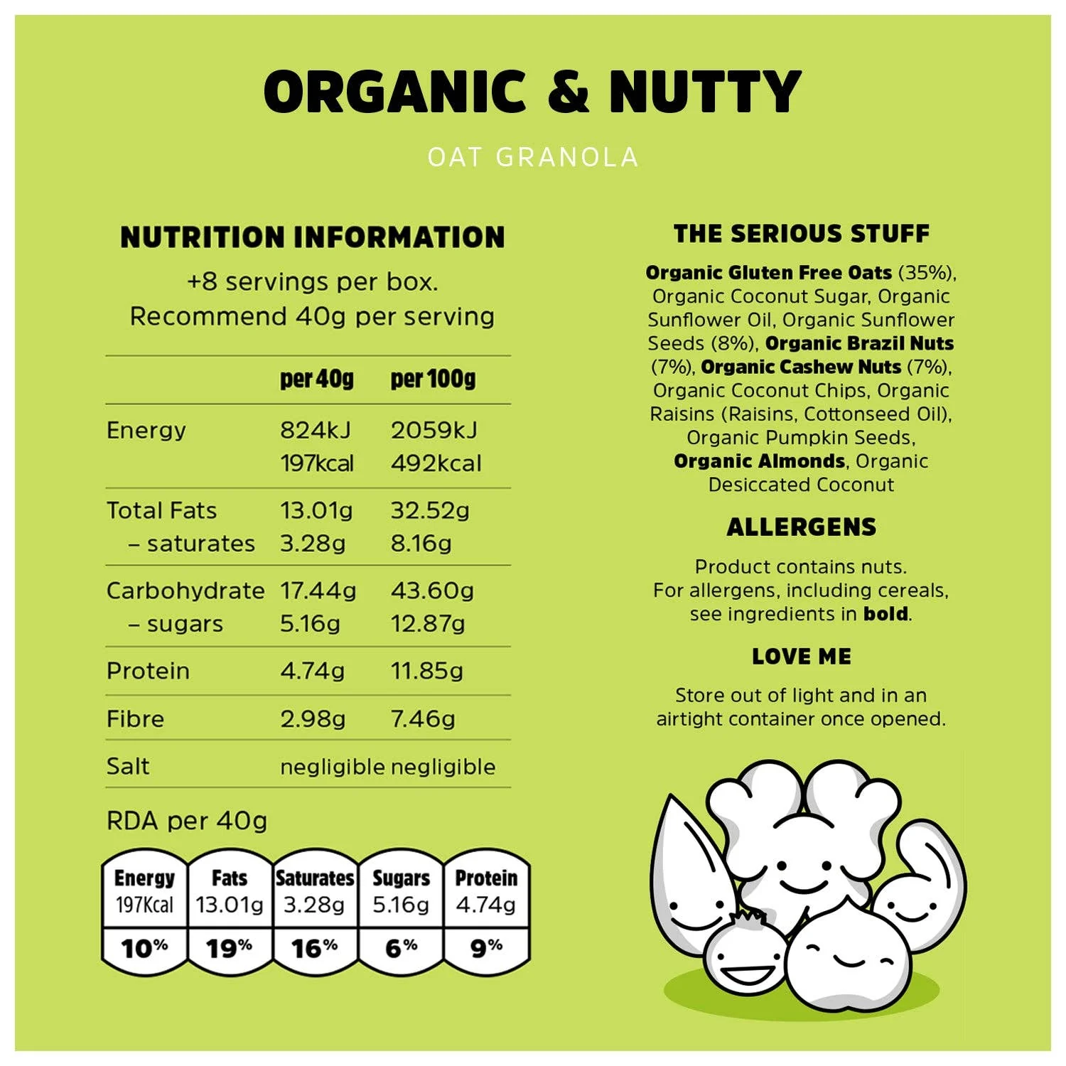 Organic & Nutty Granola, Rollagranola, 400g - Image 4