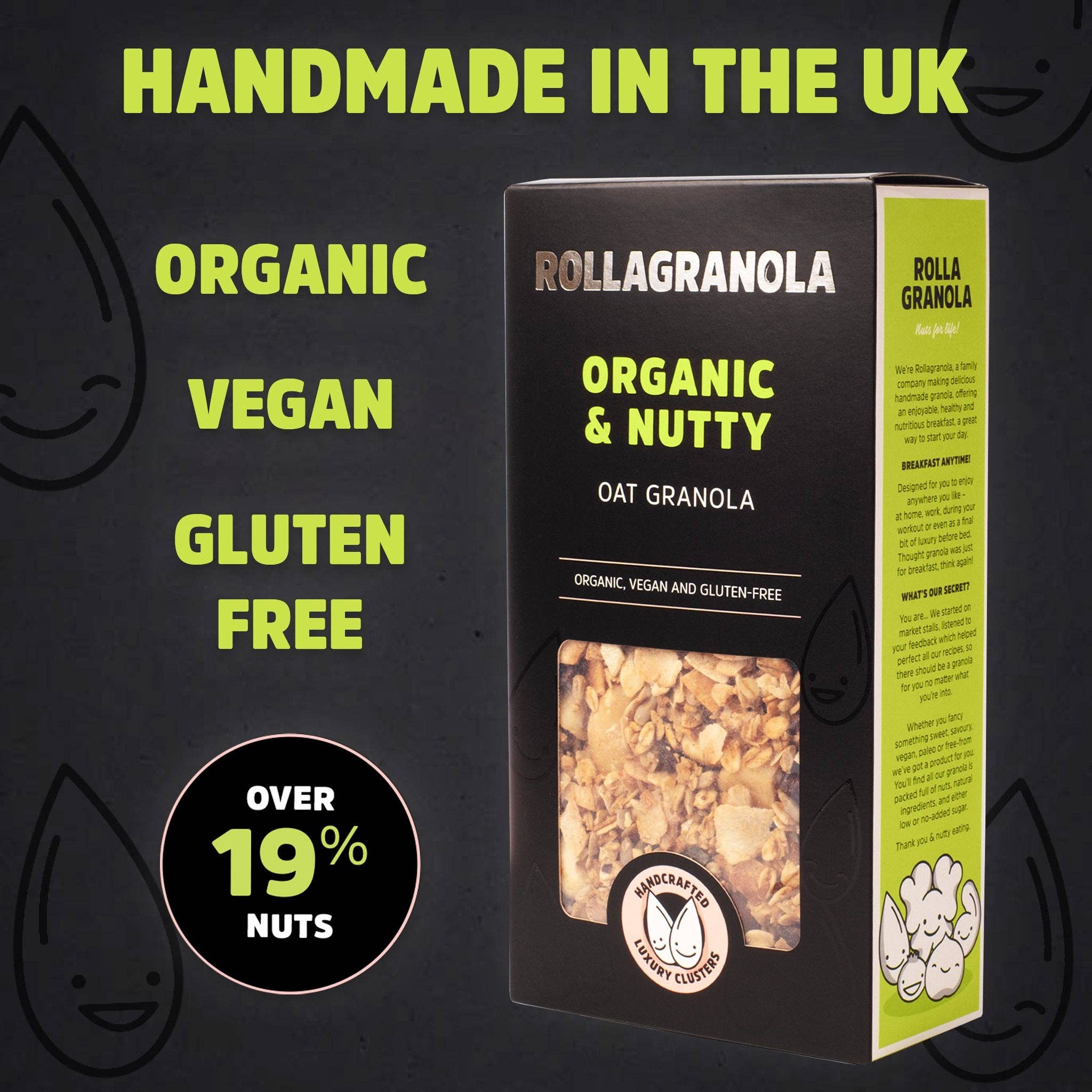Organic & Nutty Granola, Rollagranola, 400g - Image 6