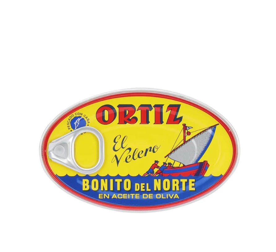 Bonito Tuna Fillets in Olive Oil, Tin, Ortiz, 112g