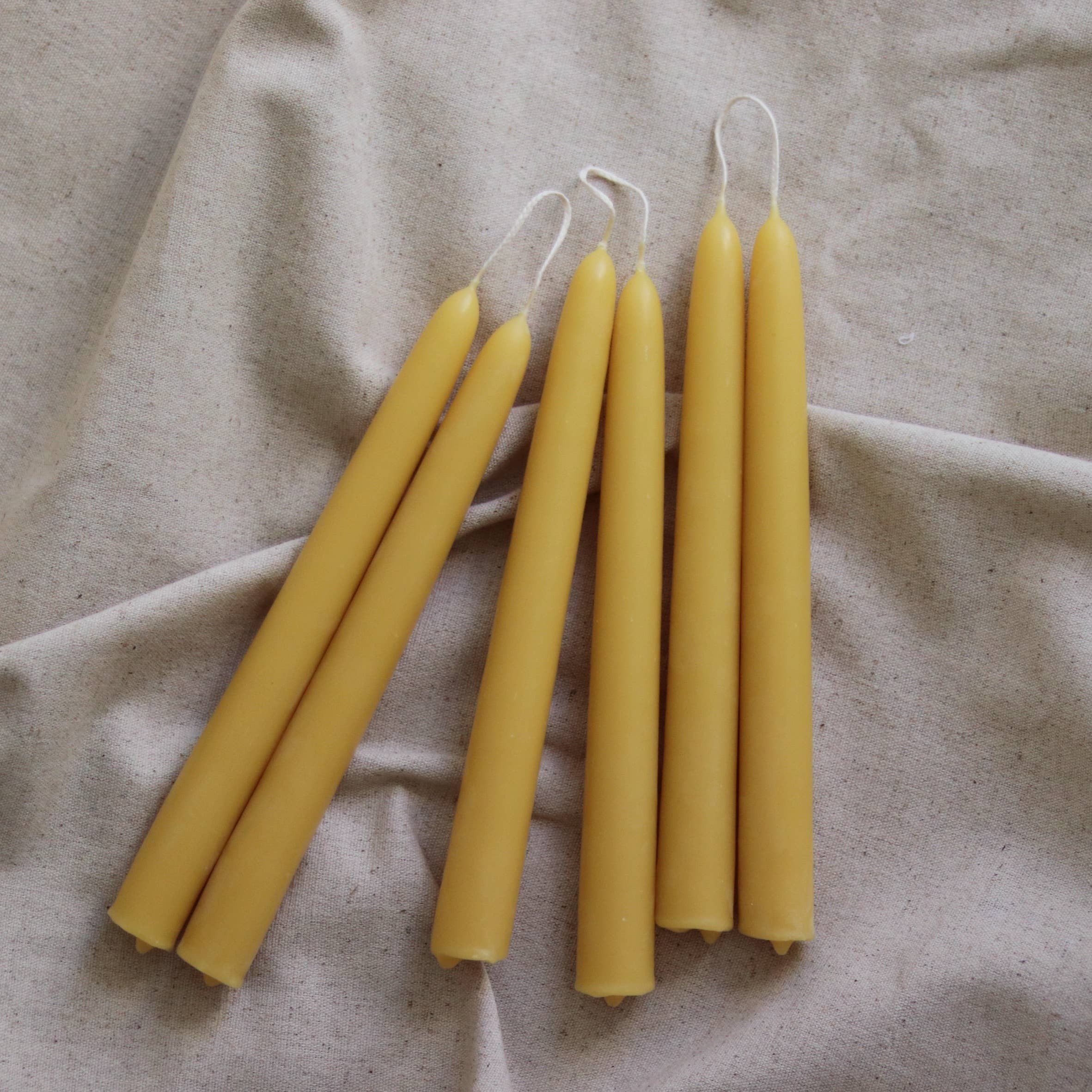 Pair of Sustainable Hand Dipped Taper Candle, Five Bees Yard - Image 2