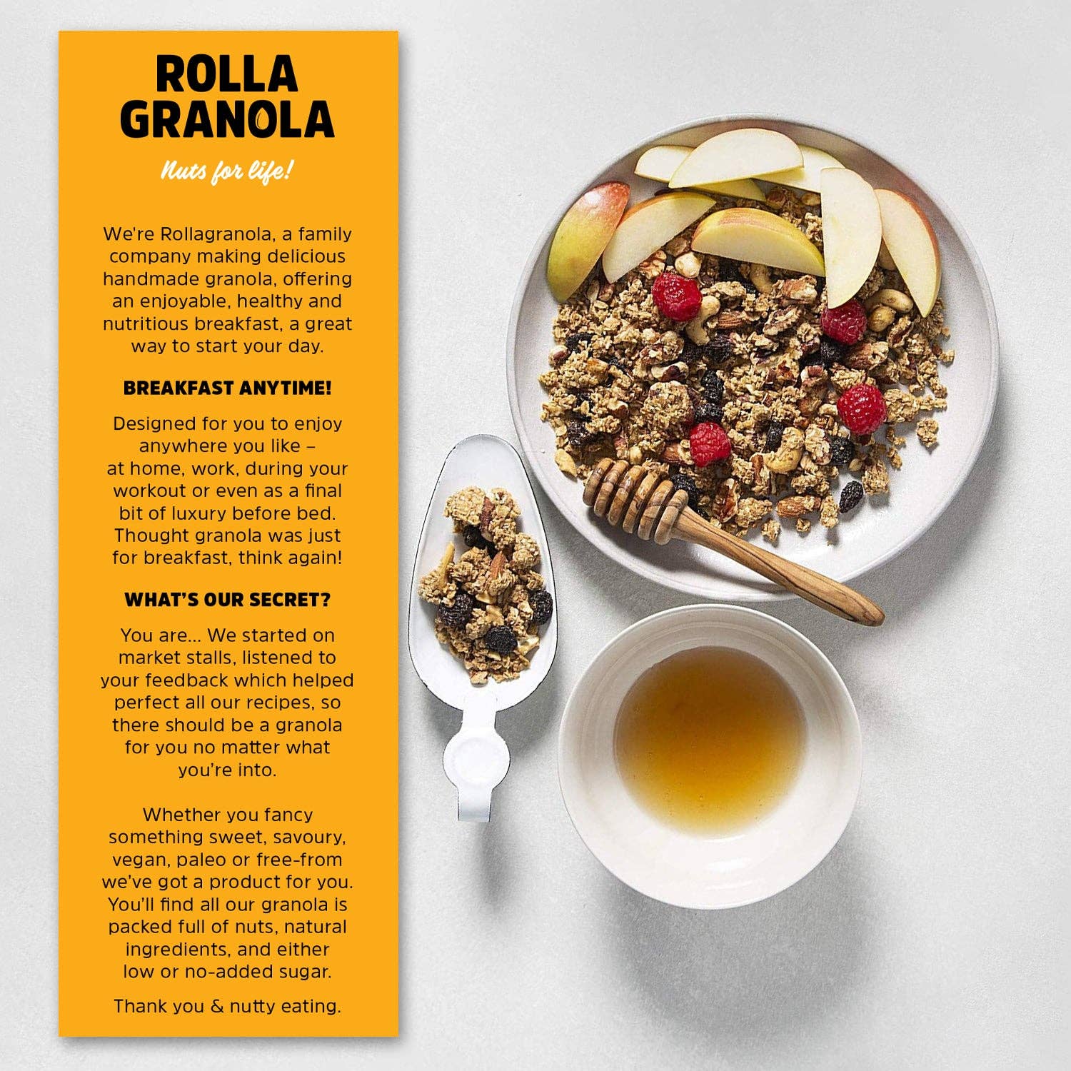 Pecan Maple Twist Granola, Rollagranola, 400g - Image 10