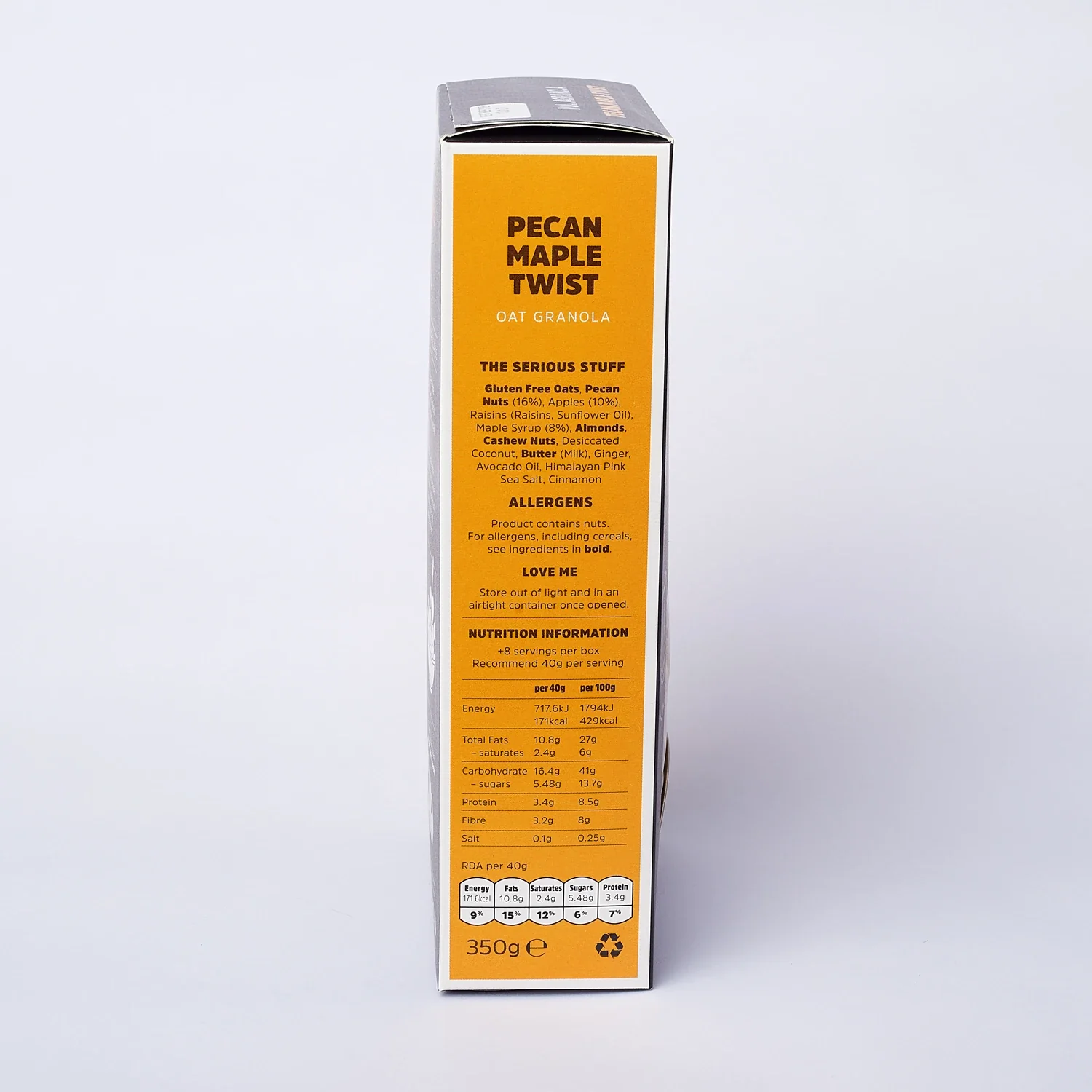 Pecan Maple Twist Granola, Rollagranola, 400g - Image 13