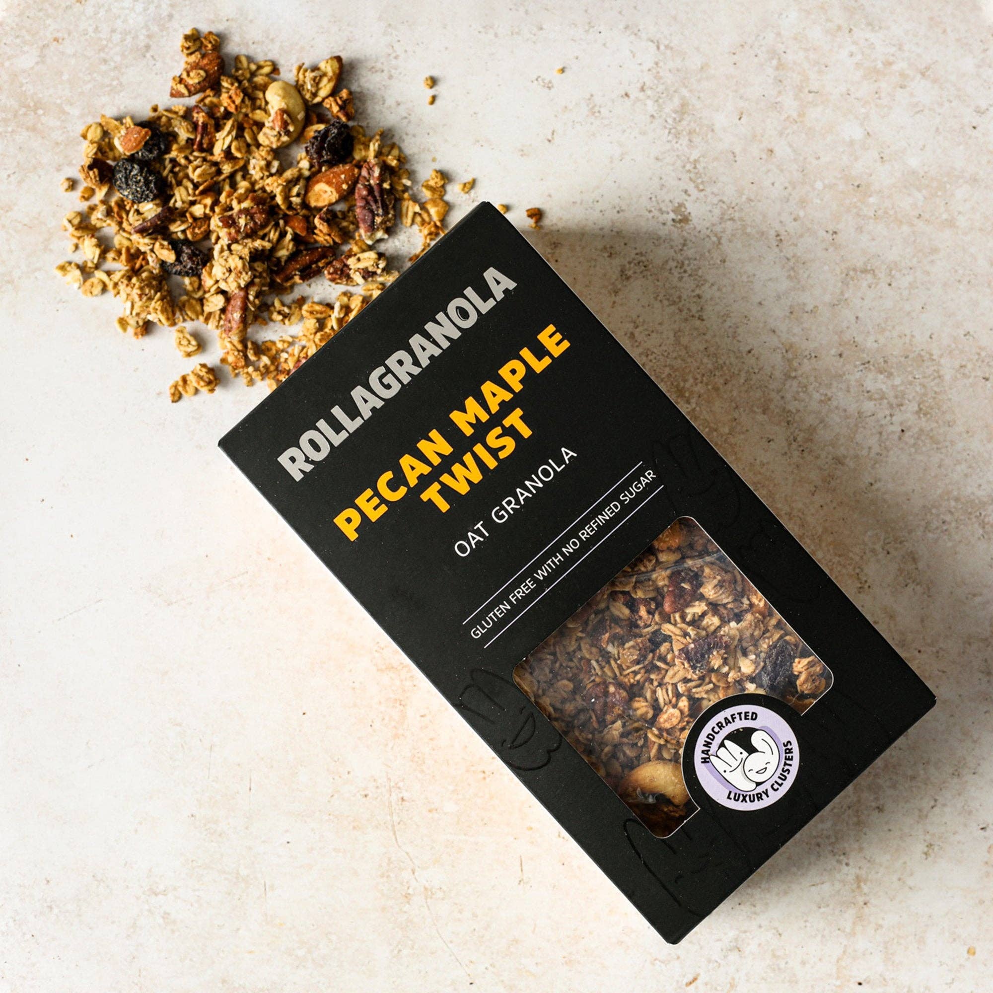 Pecan Maple Twist Granola, Rollagranola, 400g - Image 2