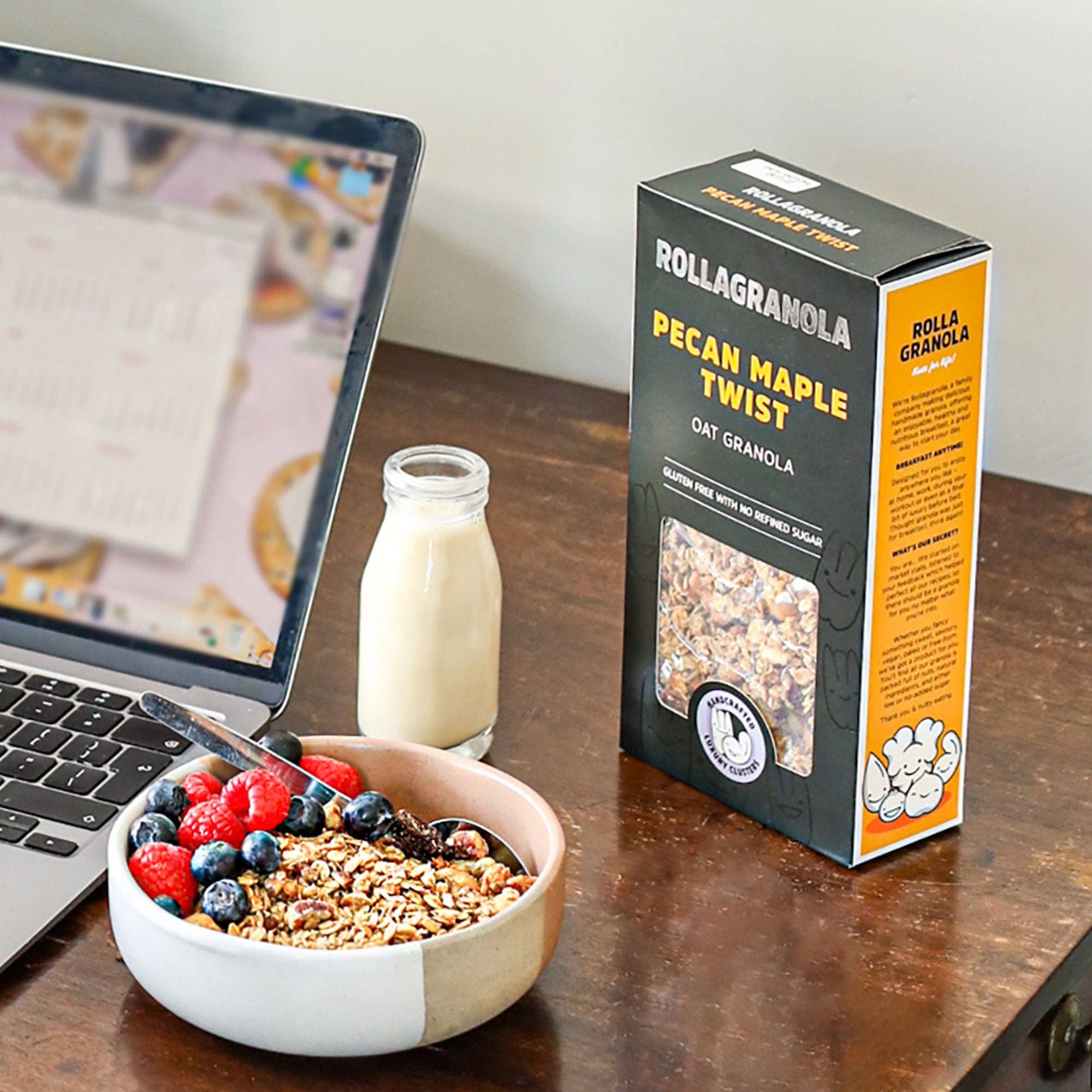 Pecan Maple Twist Granola, Rollagranola, 400g - Image 7