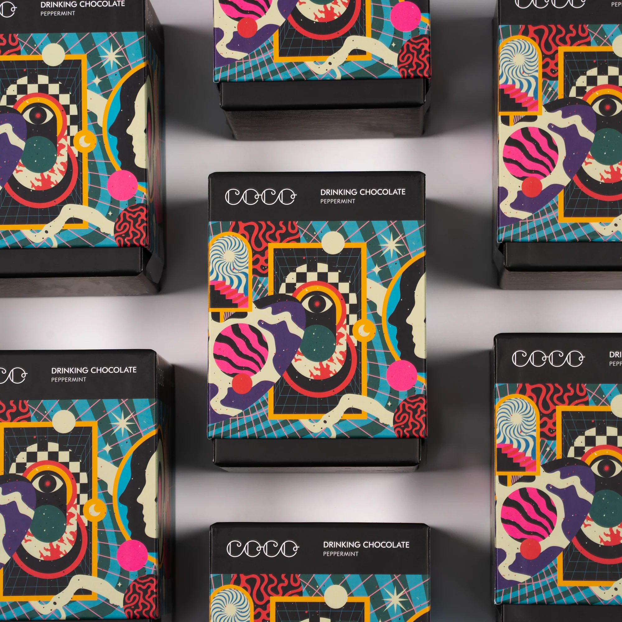 Peppermint Drinking Chocolate, COCO Chocolatier, 250g - Image 2