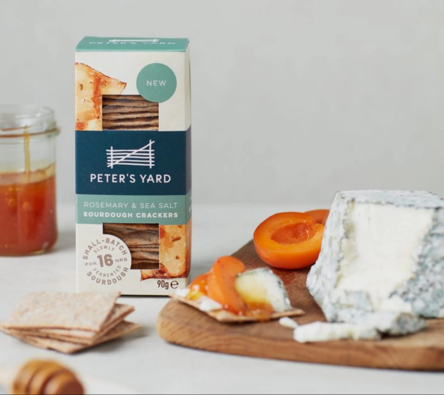 Rosemary and Sea Salt Sourdough Crackers, Peter’s Yard, 90g