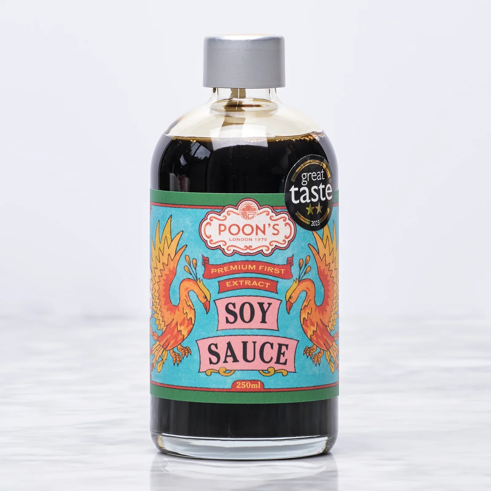 Premium First Extract Soy Sauce, Poon’s London, 250ml