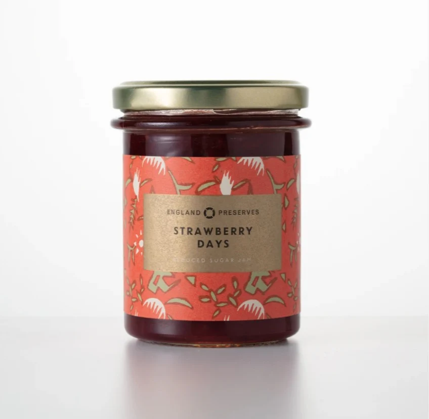 Strawberry Days Jam, England Preserves, 210g