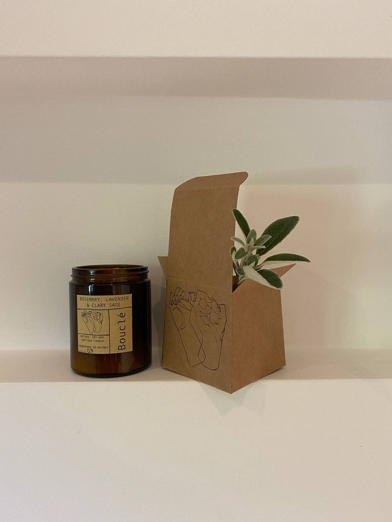 Rosemary, Lavender & Clary Sage Essential Oil Candle - Image 4