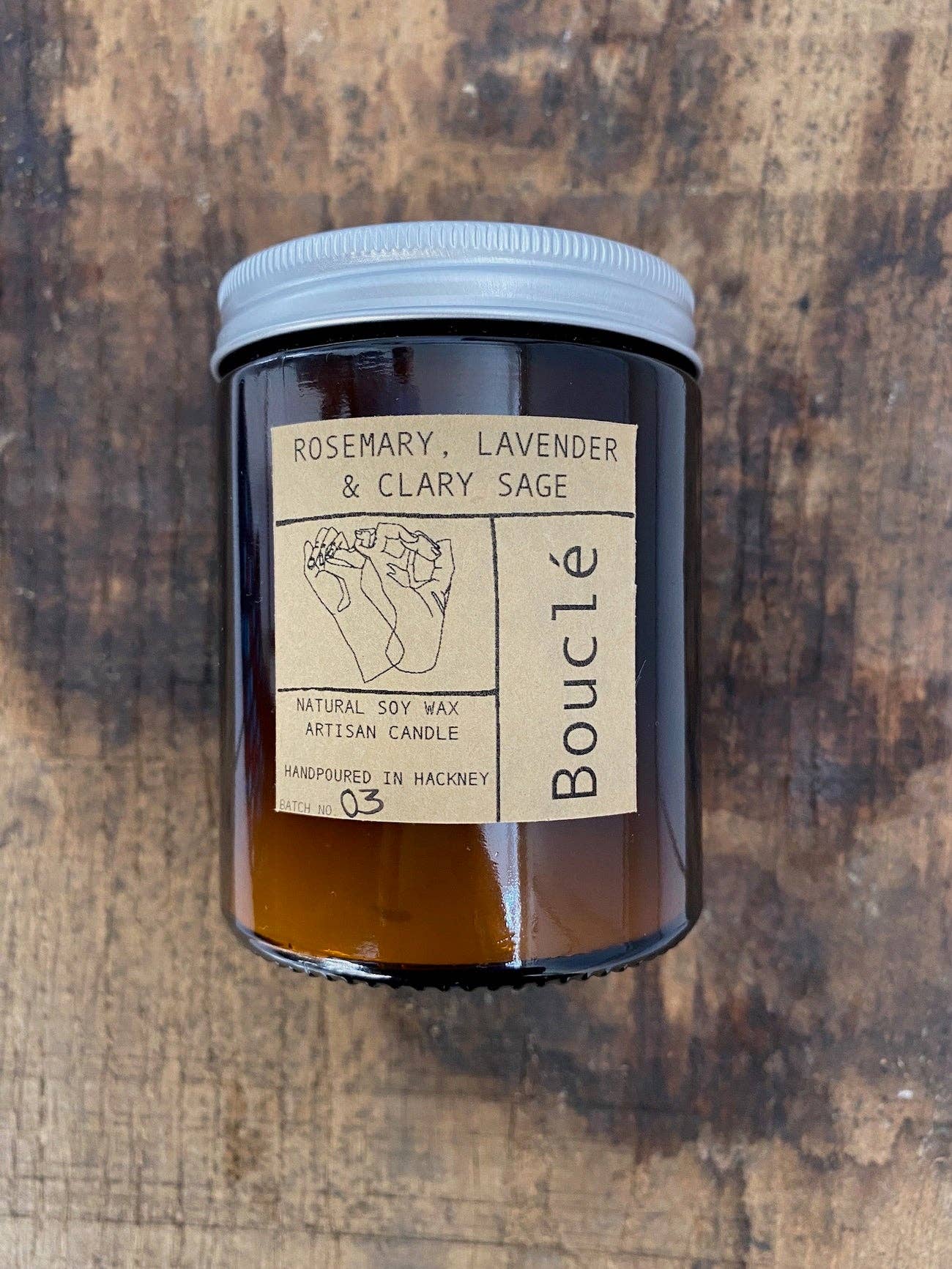 Rosemary, Lavender & Clary Sage Essential Oil Candle - Image 5