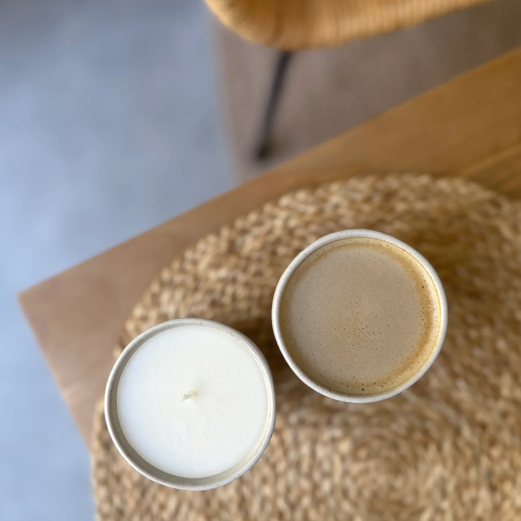 Rosemary Sage + Thyme, Ivory Coffee Cup Candle, Pru. - Image 2