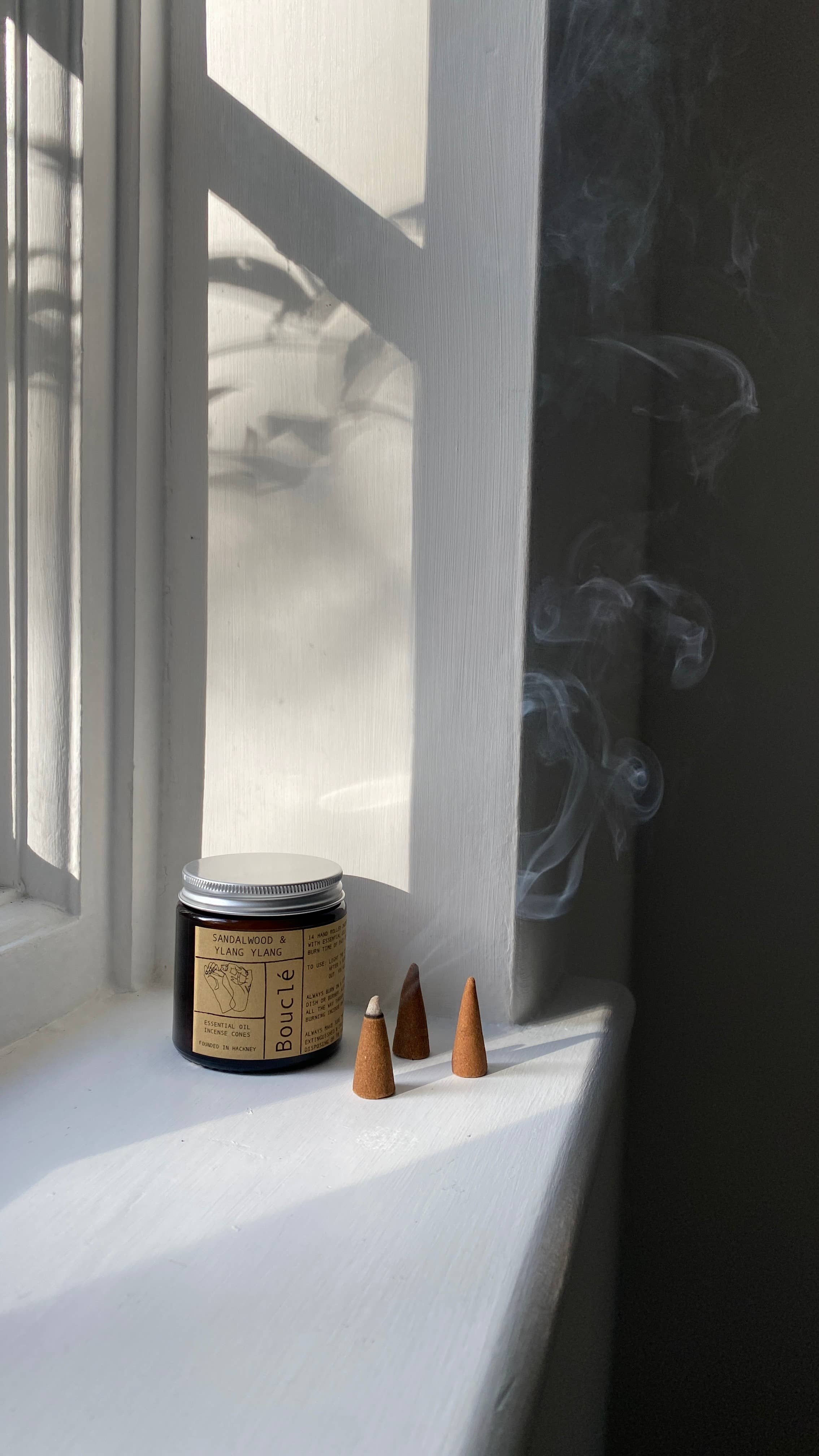 Sandalwood & Ylang Ylang Incense Cones, Boucle - Image 4