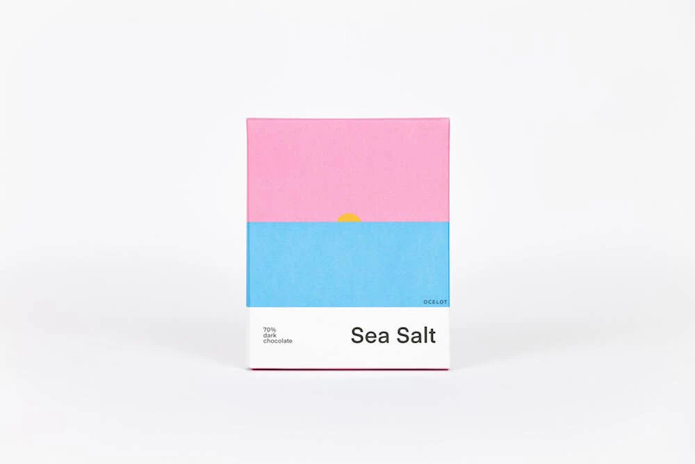 Sea Salt - Organic 70% Dark Chocolate bar, Ocelot, 70g