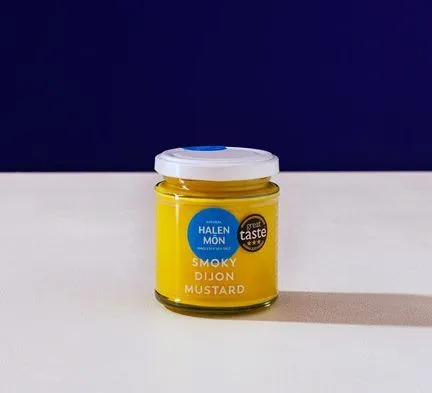 Smoky Dijon Mustard, Halen Môn, 200g