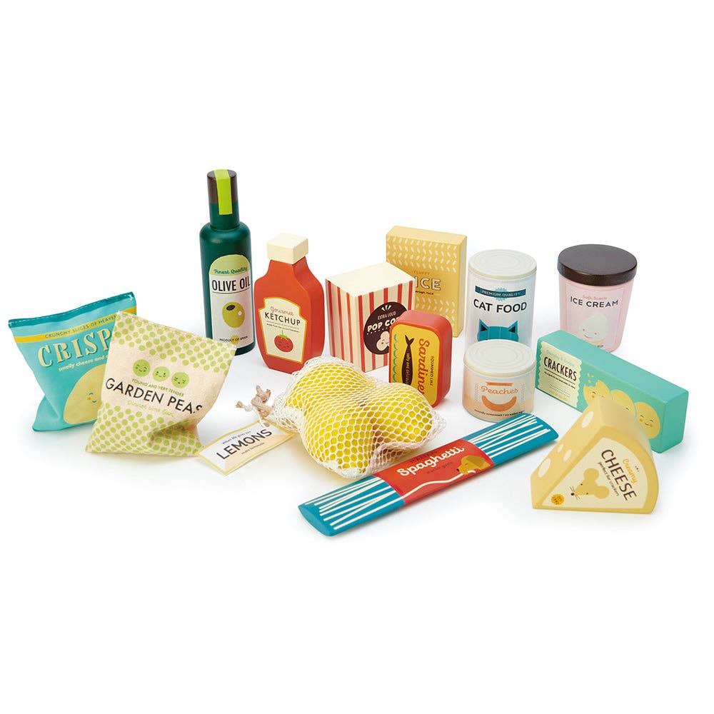 Supermarket Grocery Set, Wooden Children’s Toys, Tender Leaf Toys - Image 3